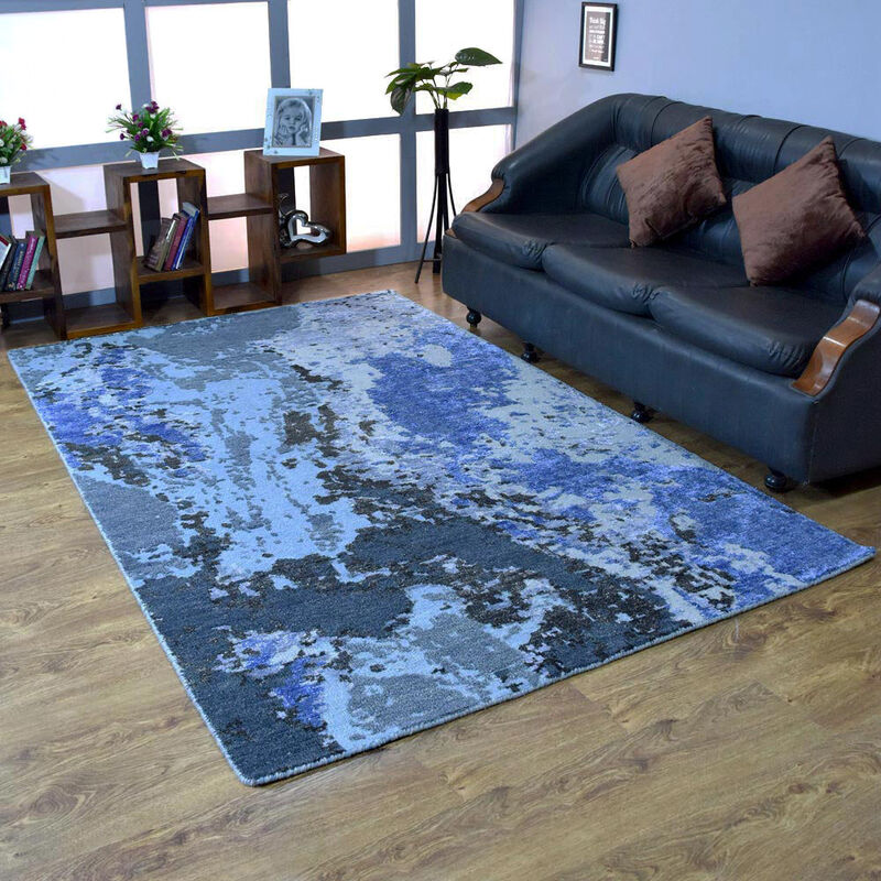 Rugsotic Carpets Hand Knotted Bamboo Silk & Wool Size Abstract Size NWS117 image number 1