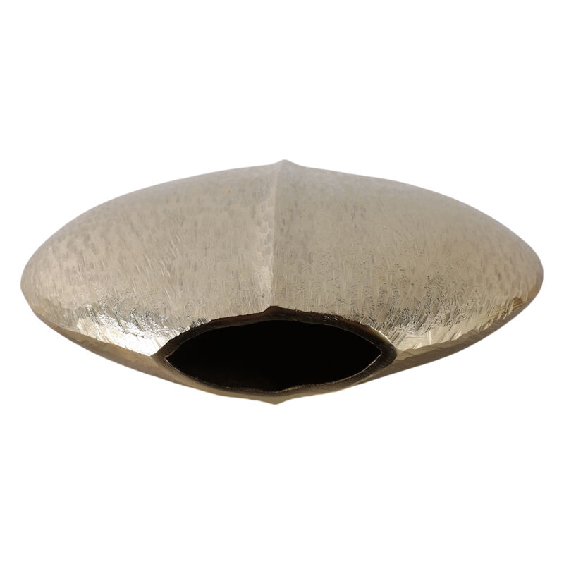 11x10" Modern Round Metal Vase image number 5