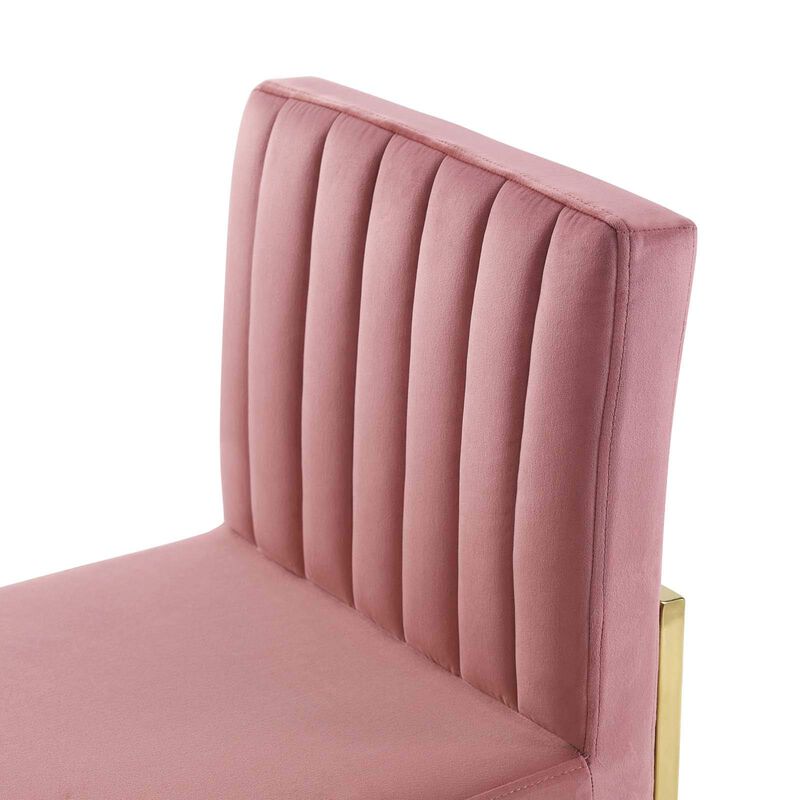 Carriage Dining Chair Performance Velvet Set of 2 image number 7