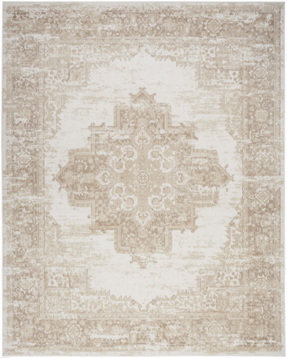 HomeRoots Floral Power Loom Area Rug
