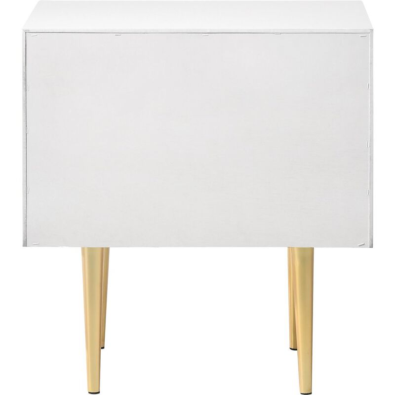 Meridian Furniture Modernist White Gloss Night Stand