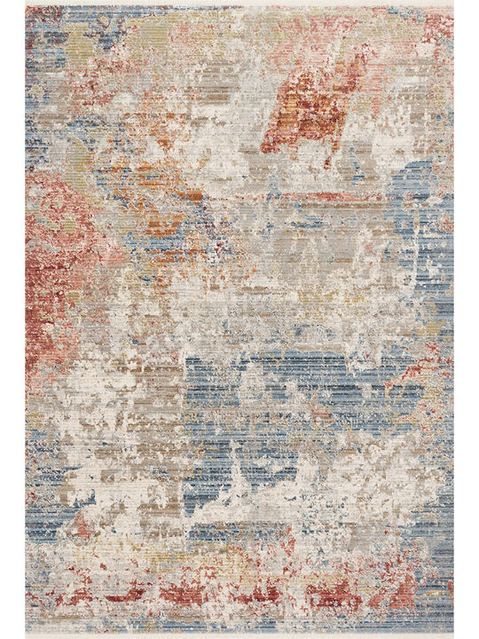Claire CLE07 Grey/Multi 3'7" x 5'1" Rug