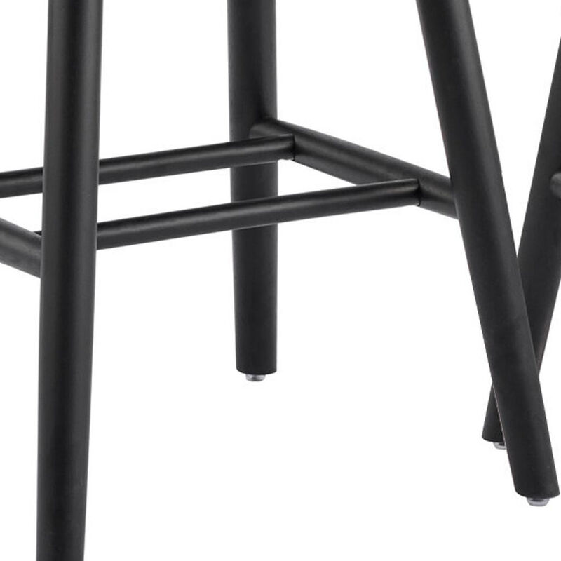 HomeRoots Set of Two Black Solid Wood Windsor Back Dining Side Chairs image number 5