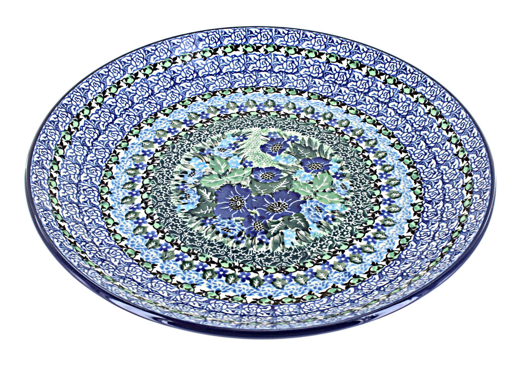 Blue Rose Polish Pottery Maria Dinner Plate