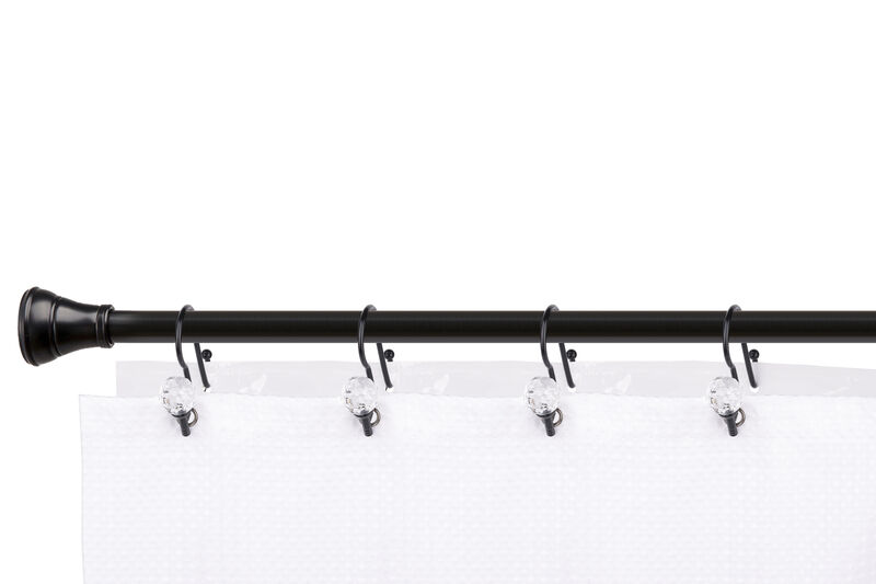 Zinc Double Shower Curtain Hooks, Set of 12 image number 4