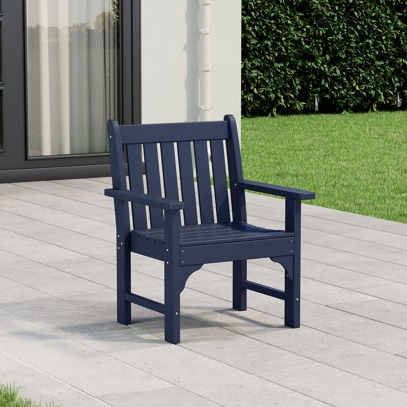 WestinTrends Outdoor Patio HDPE Garden Dining Arm Chair