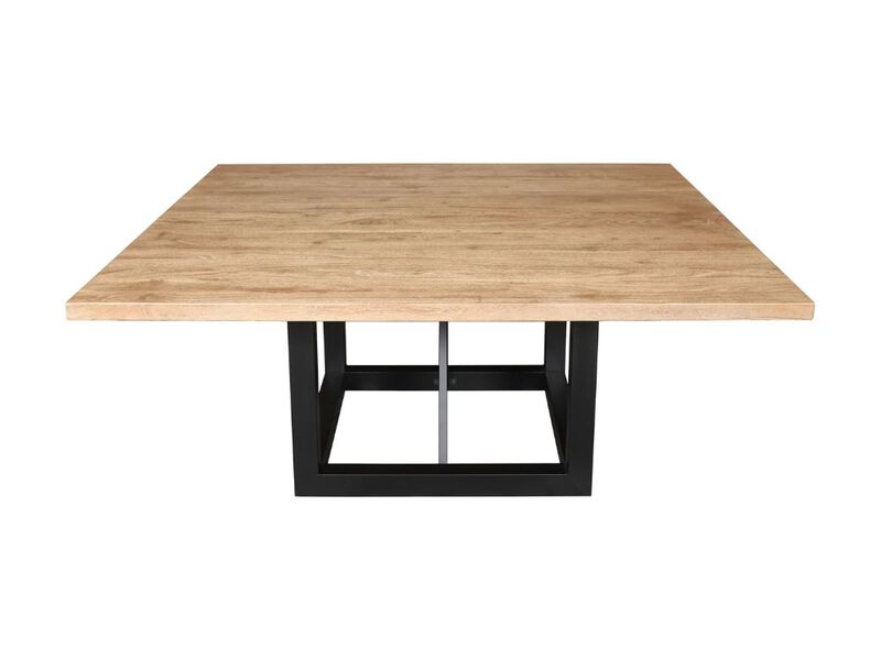 Logan 72 Square Dining Table In Natural Finish
