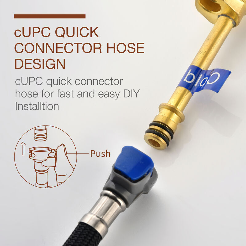 Mondawe Double Handle 8-Inch Brass Center Widespread Bathroom Faucet