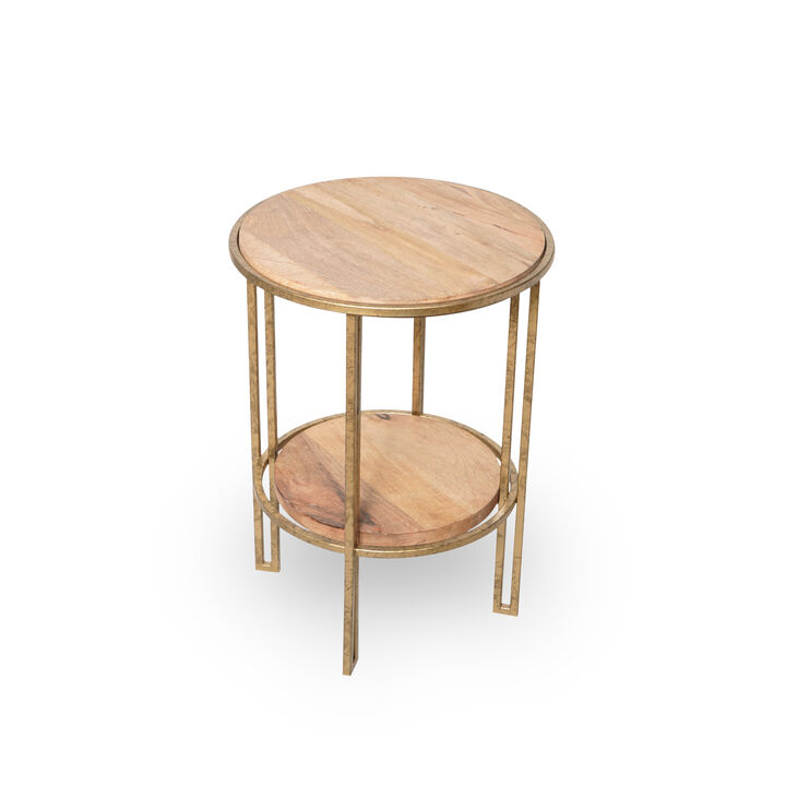 Ophelia Double Shelf Round Table