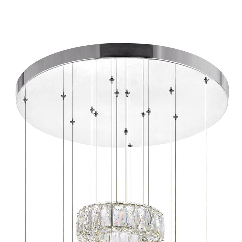 CWI Lighting Madeline LED Chandelier With Chrome Finish