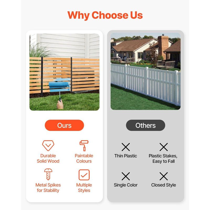 Outdoor Wood Privacy Screen Fence for AC Unit, Pool Equipment & Trash Can Cover image number 6