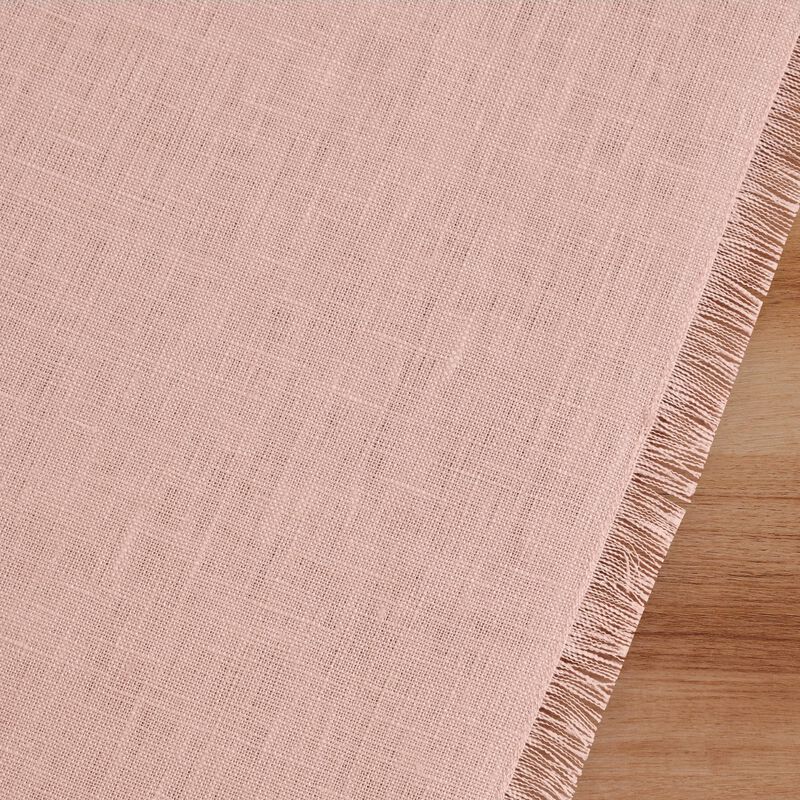 Solino Home 100% Pure Linen Table Runner - Fringe