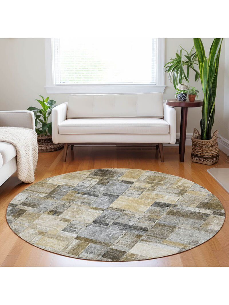 Ravenna RN4 Granite 8' Round Rug