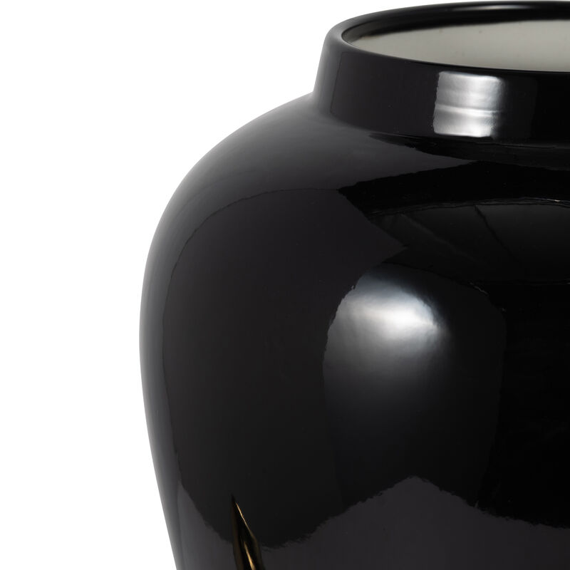 24" Temple Jar, Black/Gold image number 3