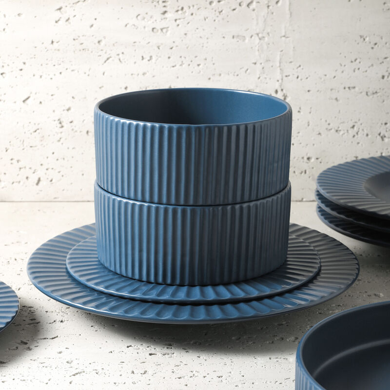 Christian Siriano Lusso Stoneware 16 Piece Dinnerware Set