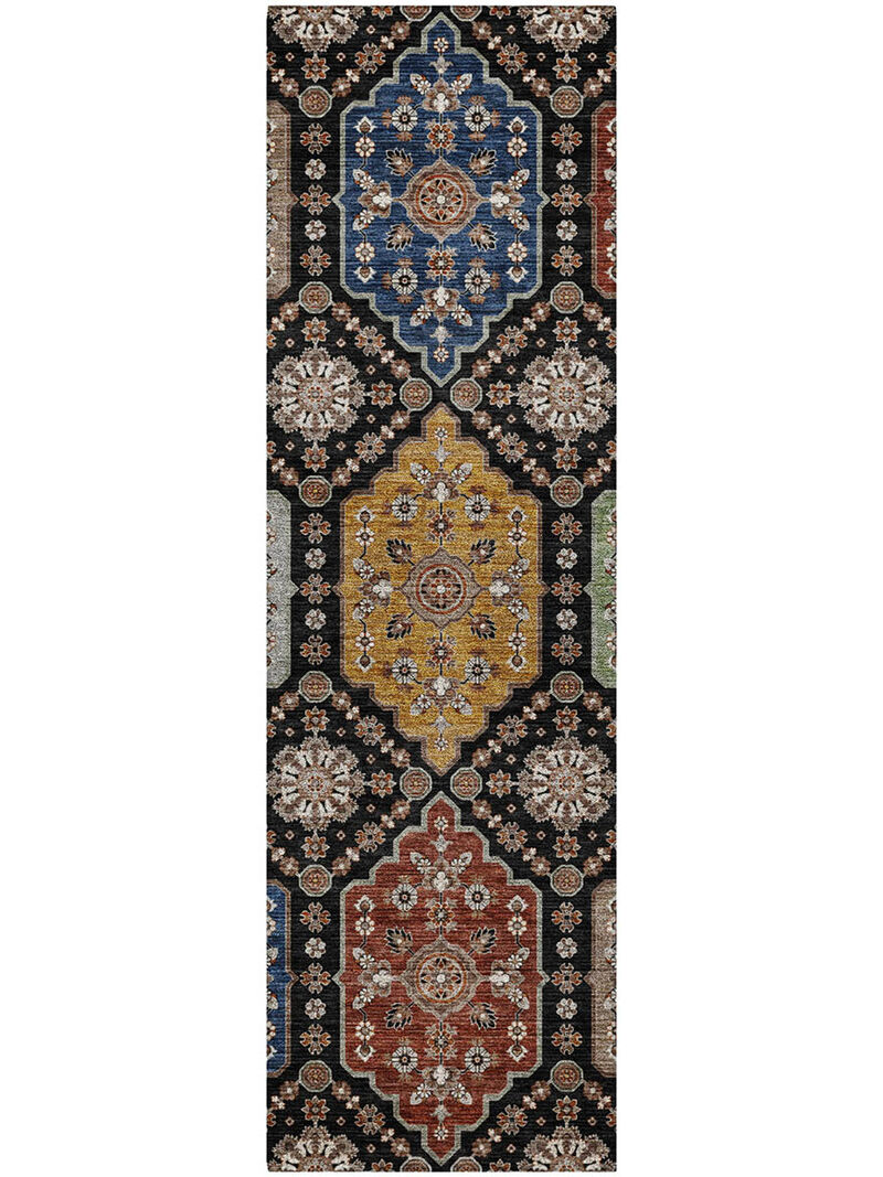 Silk Road SR7 Black 2'3" x 7'6" Rug image number 0