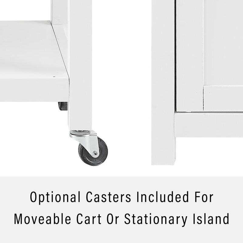 Tristan Open Kitchen Island/Cart