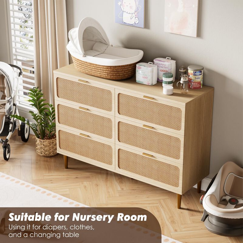 modern rattan dresser Wood Closet 6-Drawer - Bed Bath & Beyond creates a contemporary yet timeless aesthetic that elevates any room.5 Smooth Rattan & Wood Dressers Light