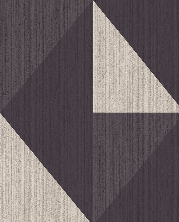 Diamond Black Tri-Tone Geometric Wallpaper