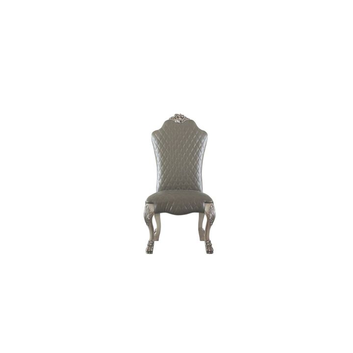 Dresden Side Chair (Set-2), Vintage Bone White & PU
