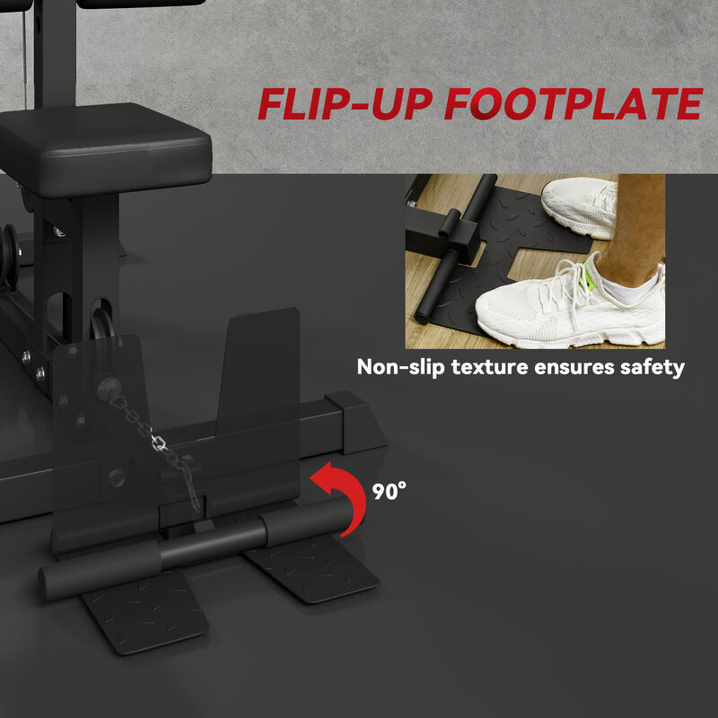 Hivvago Adjustable Lat Pull Down Machine for Upper Body Workouts image number 6