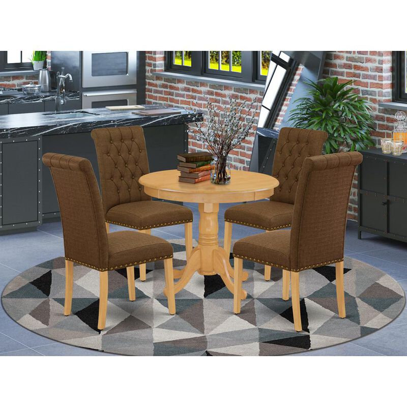 East West Furniture Dining Room Set Oak