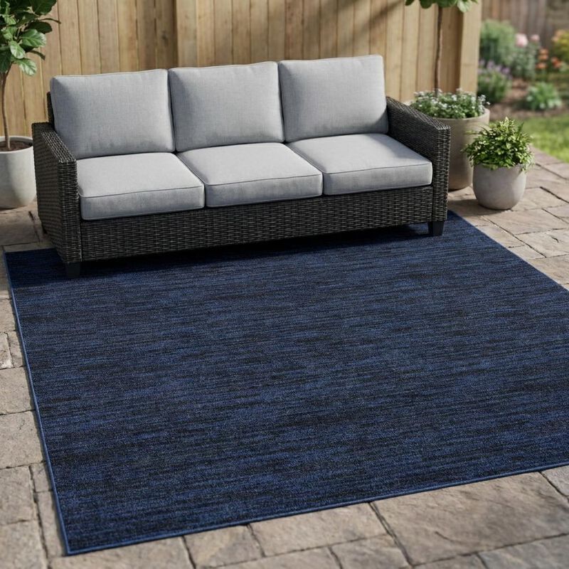 HomeRoots Square Indoor Outdoor Area Rug image number 1