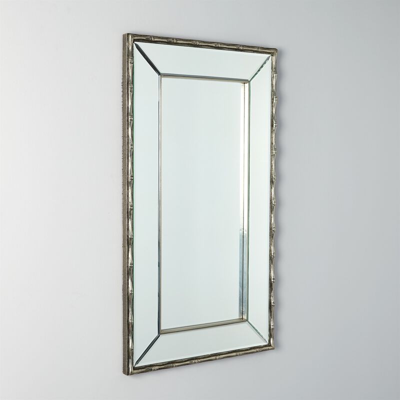 Bamboo Mirror - Silver