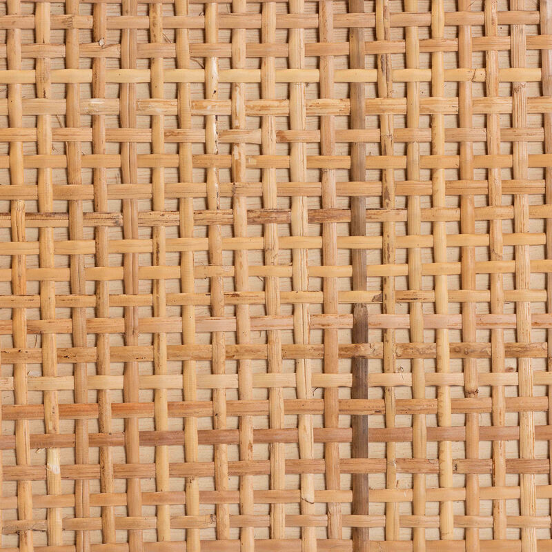 Baxton Studio Vivan Modern Bohemian Natural Brown Rattan 1-Door Nightstand