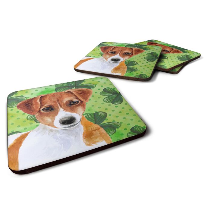Caroline's Treasures Jack Russell Terrier St Patrick's Decorative coasters, Multicolor