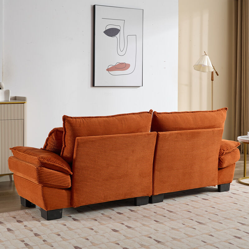 Merax Corduroy Deep Seat Sofa Couch