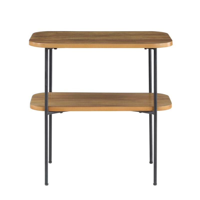 Convenience Concepts Lunar Chairside End Table with Shelf