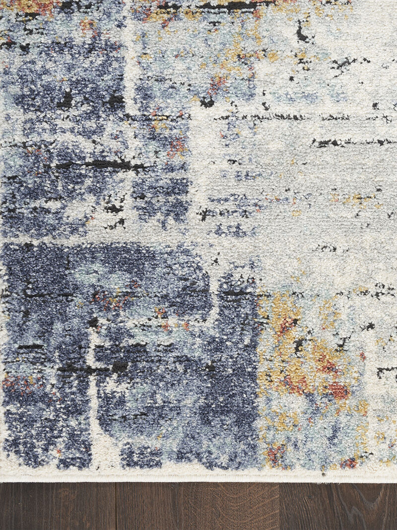 Motion MTT03 Turquoise/Multicolor 5'3" x 7' Rug