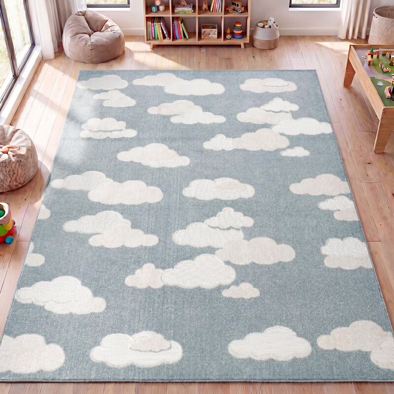 Hedwig High-Low Youth Cloud Scandi Indoor/Outdoor Area Rug image number 3
