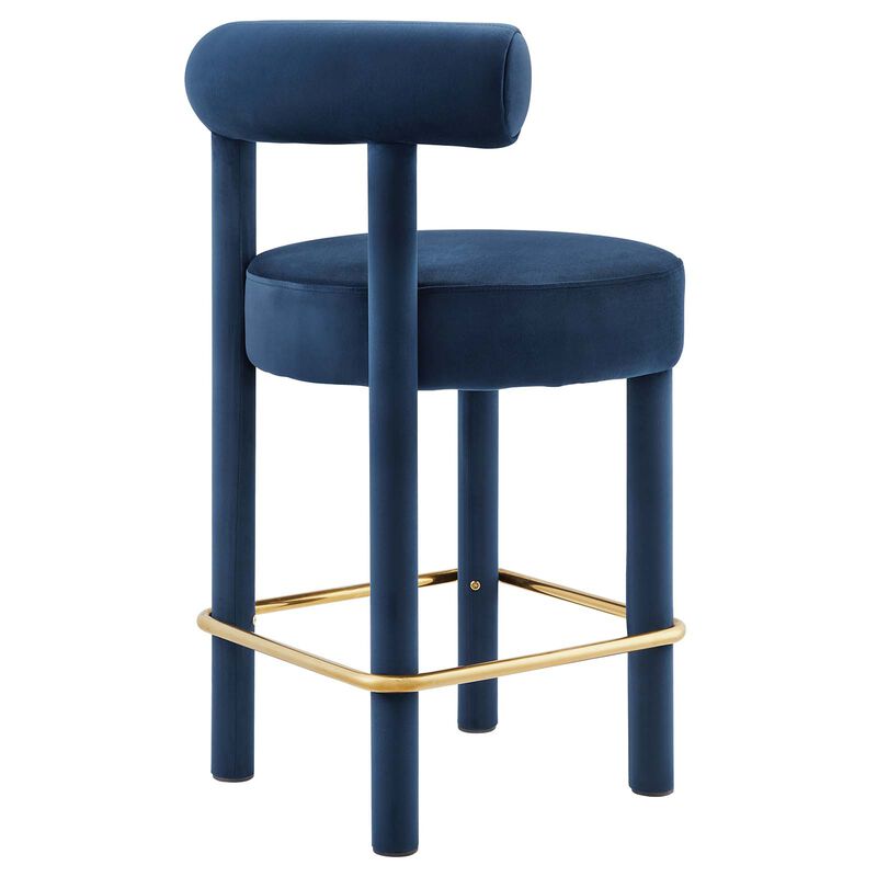 Toulouse Performance Velvet Counter Stool image number 3