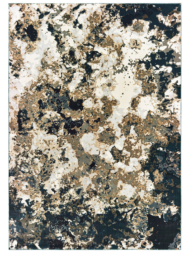 Bowen 1808Q 5'3" x 7'6" Navy Rug image number 0