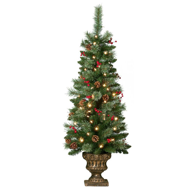 4 Foot Pre-lit Carolina Porch Christmas Tree image number 0