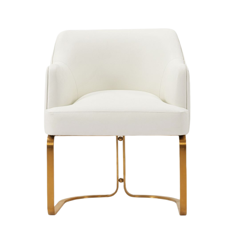Raya Cream Dining Arm Chair