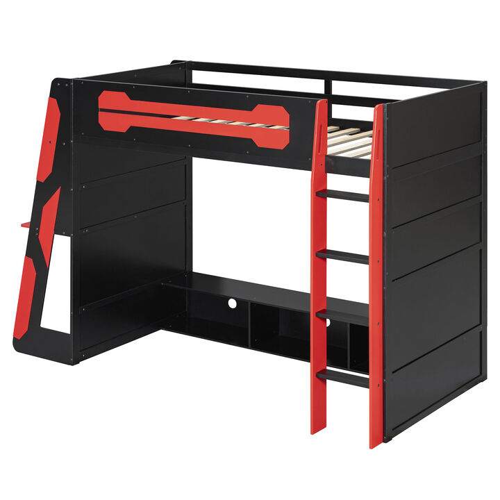 Merax All-in-One Esports Gaming & Work Twin Loft Bed