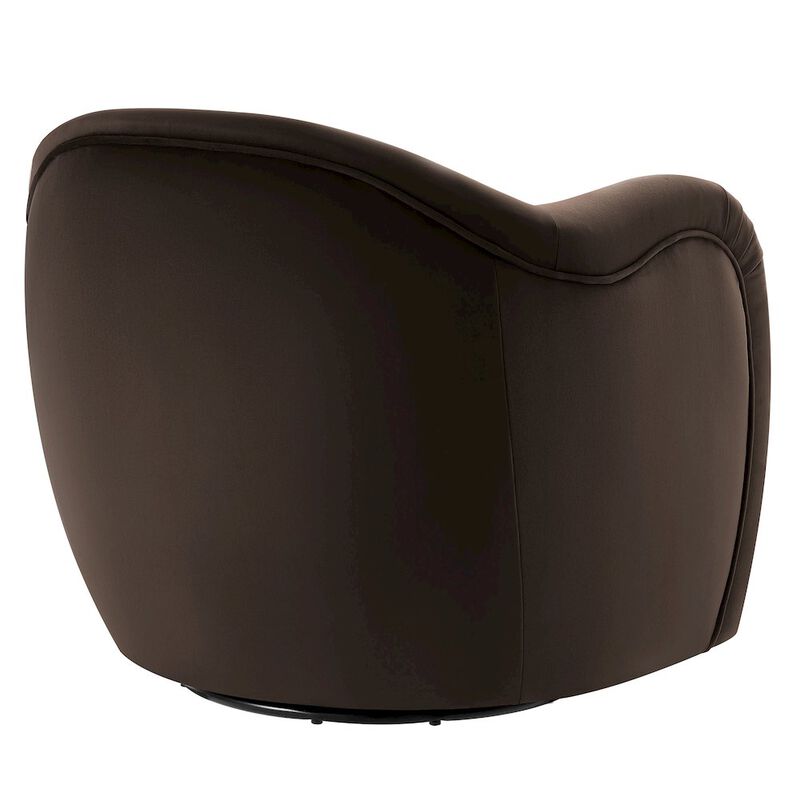 Compose Performance Velvet Swivel Armchair image number 4