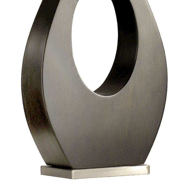 NOVA OF CALIFORNIA Pearson Table Lamp - 30, Pecan Wood and Brushed Nickel, 3-Way Rotary Switch