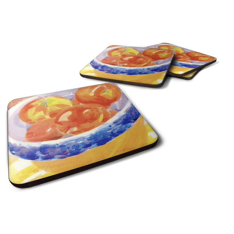 Caroline's Treasures 6109FC Bowl of Apples Foam Coasters (Set of 4), 3.5 H x 3.5 W, Multicolor image number 0