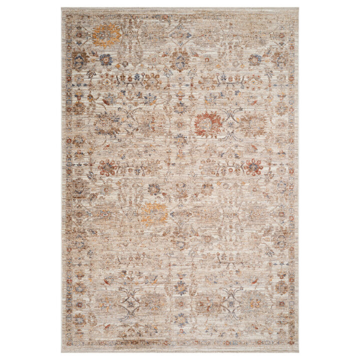HomeRoots Floral Medallion Runner Rug With Fringe