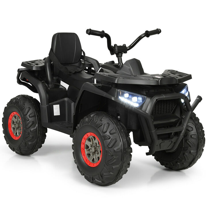 12V Kids Ride On ATV 4 Wheel Electric Vehicle with 2 Speeds and Lights
