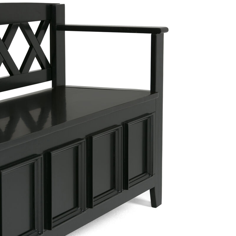 Simpli Home Amherst Entryway Storage Bench image number 4