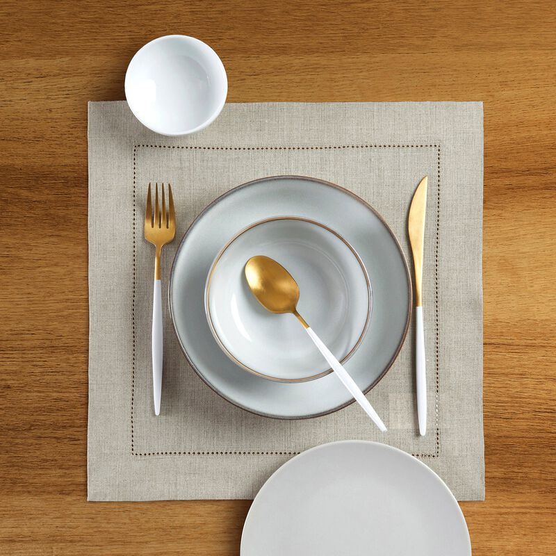 Linen Square Placemats - Classic Hemstitch