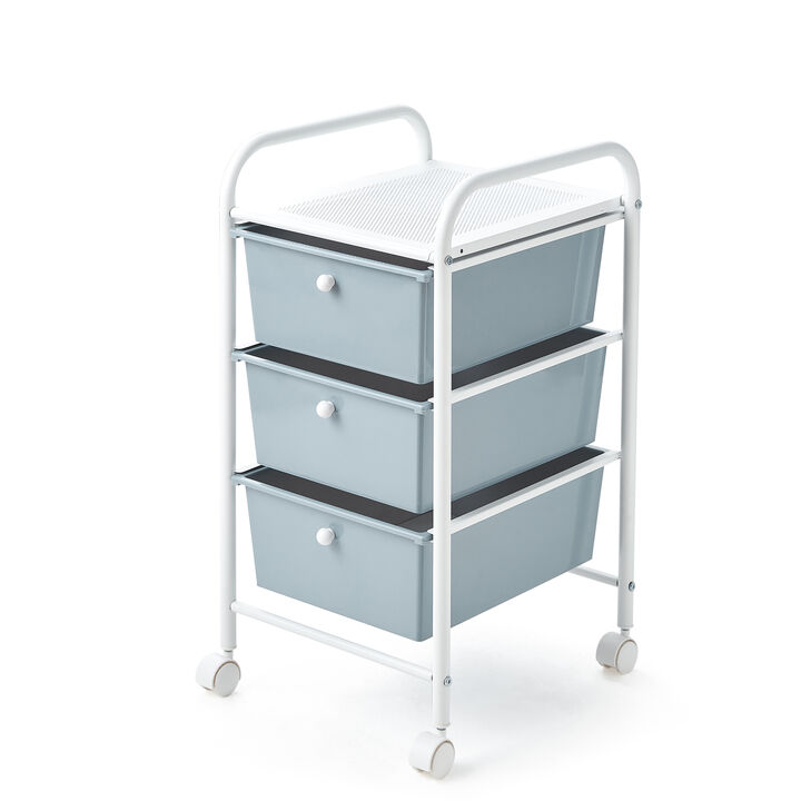 Suprima® Storage Carts - 3 Drawer Shelf