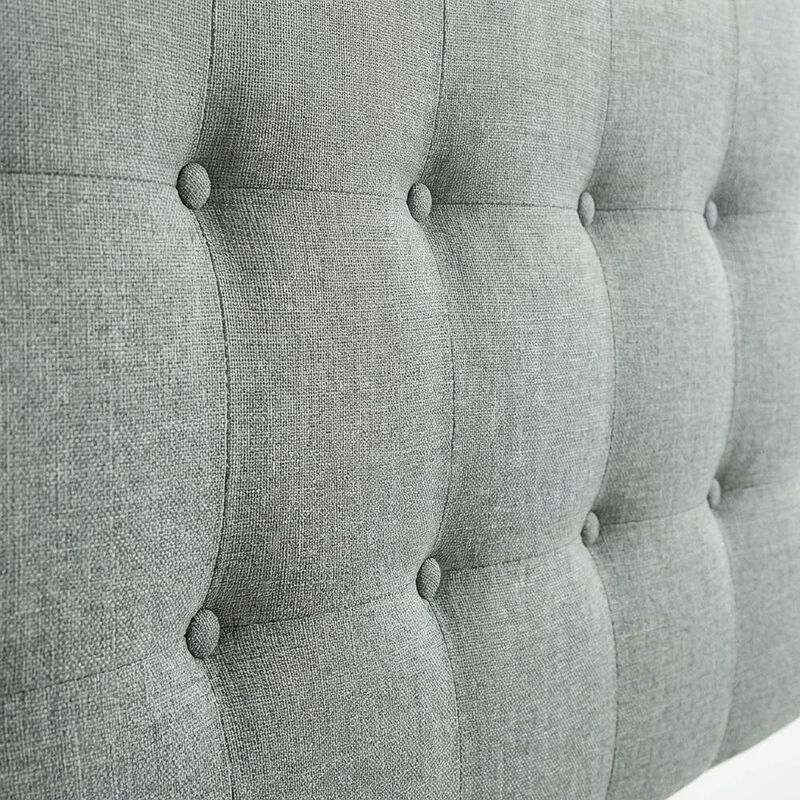 Performance Velvet Queen Headboard in Soft Fabric, Sturdy Frame, Elegant Design image number 4