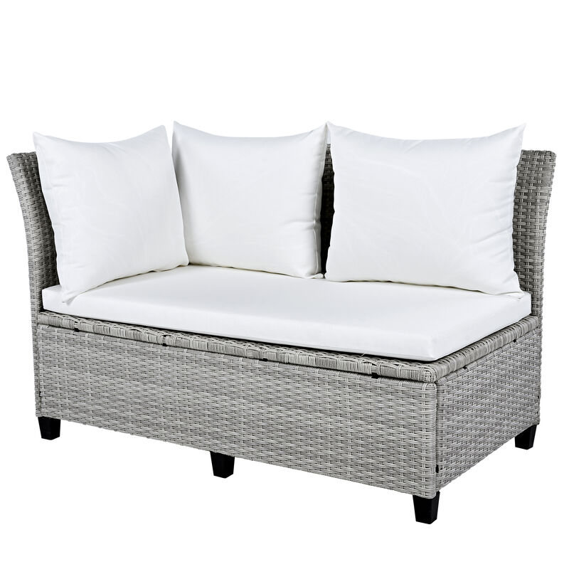 Merax 5-Piece Outdoor Patio Rattan Sofa Set