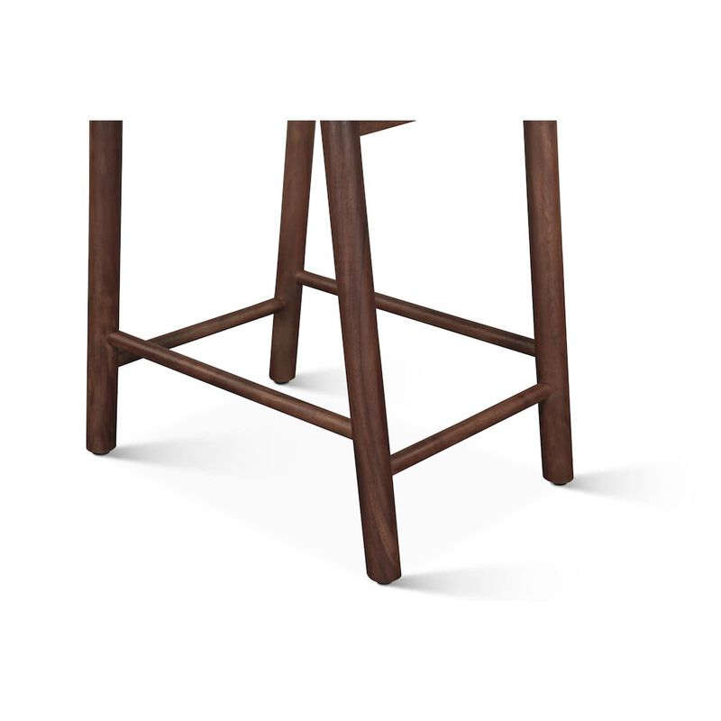 World Interiors Hampton Upholstered Counter Chair in Walnut